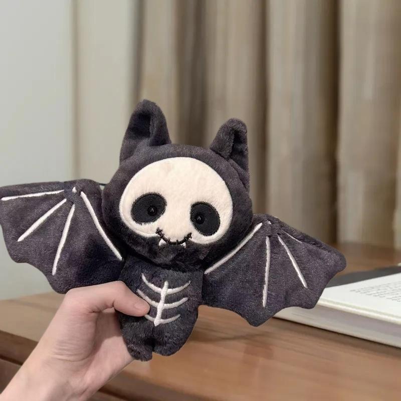 Cosplay Bat Prop - かわいいぬいぐるみスカルバットキーホルダー漫画ぬいぐるみおもちゃバッグペンダントバックパック吊り下げ装飾ハロウィンギフト
