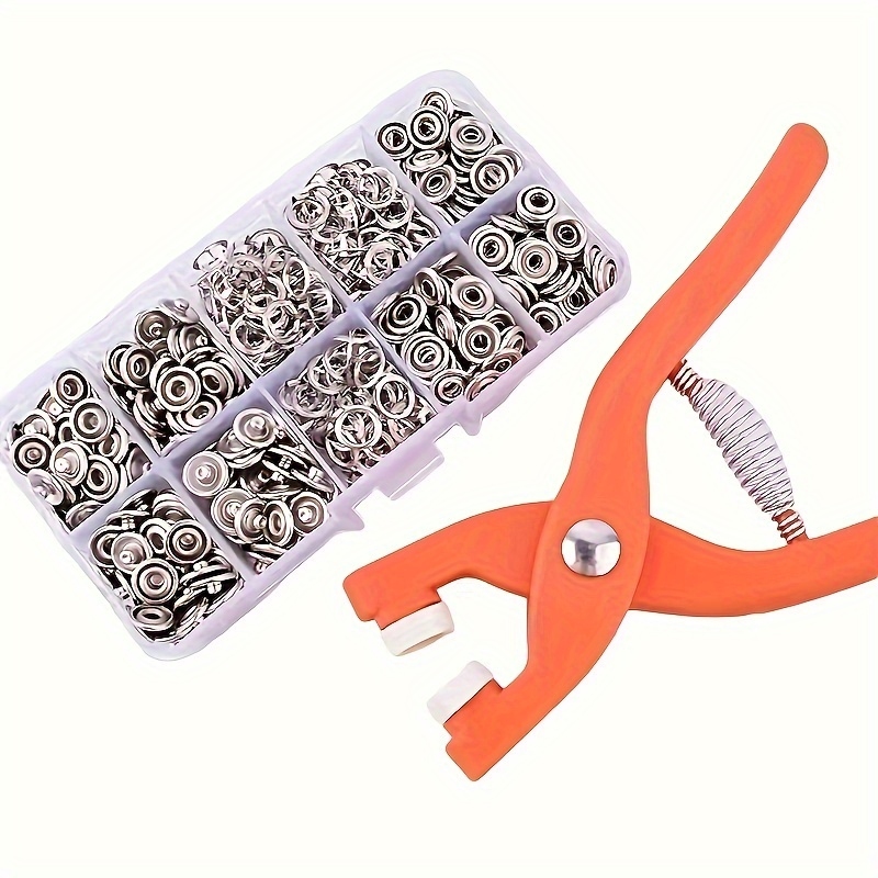 Snap Fastener Set - 手動式スナップファスナープライヤー50個セット、縫製用、手作りの衣類、帽子、バッグに適用可能なDIY縫製用品
