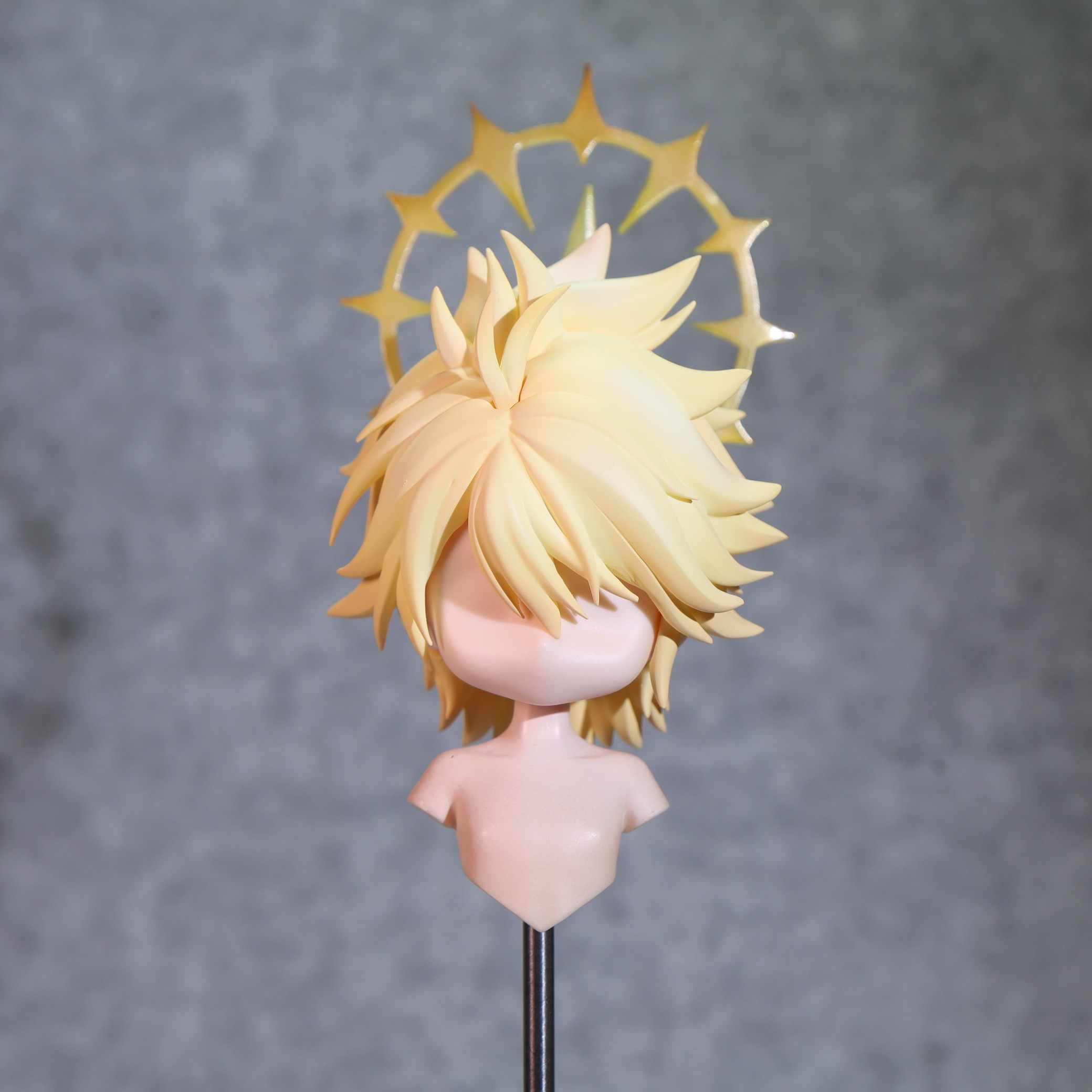 Detachable Cosplay Prop - アニメ Honkai: スターレールフェイノンゴールデン手作り OB11 OB22 髪かつら取り外し可能なゲームコスプレかわいい小道具