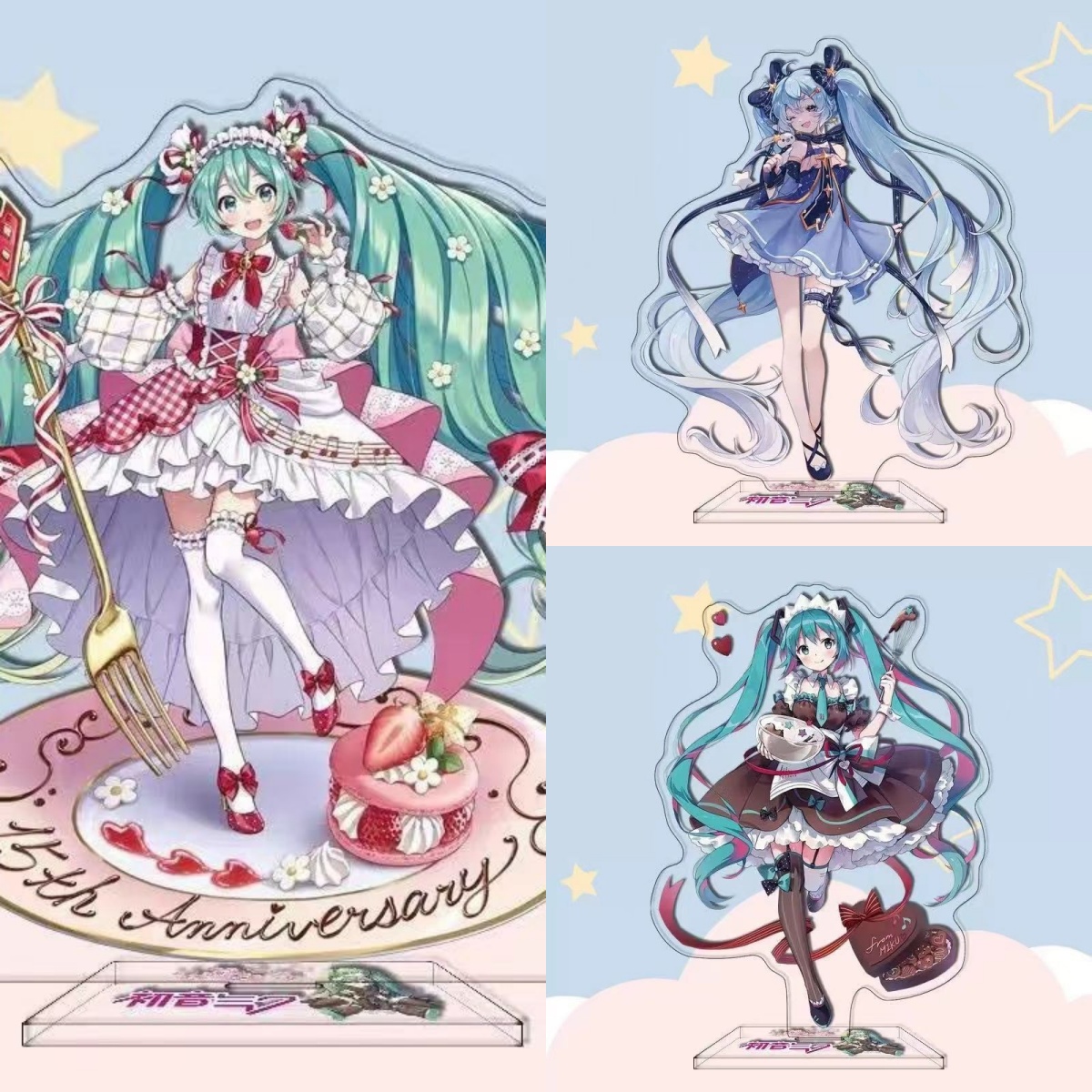 Anime Cosplay Prop - 初音ミク アニメキャラクター アクリルスタンド バーチャルシンガー デスクデコレーション ファンコレクション