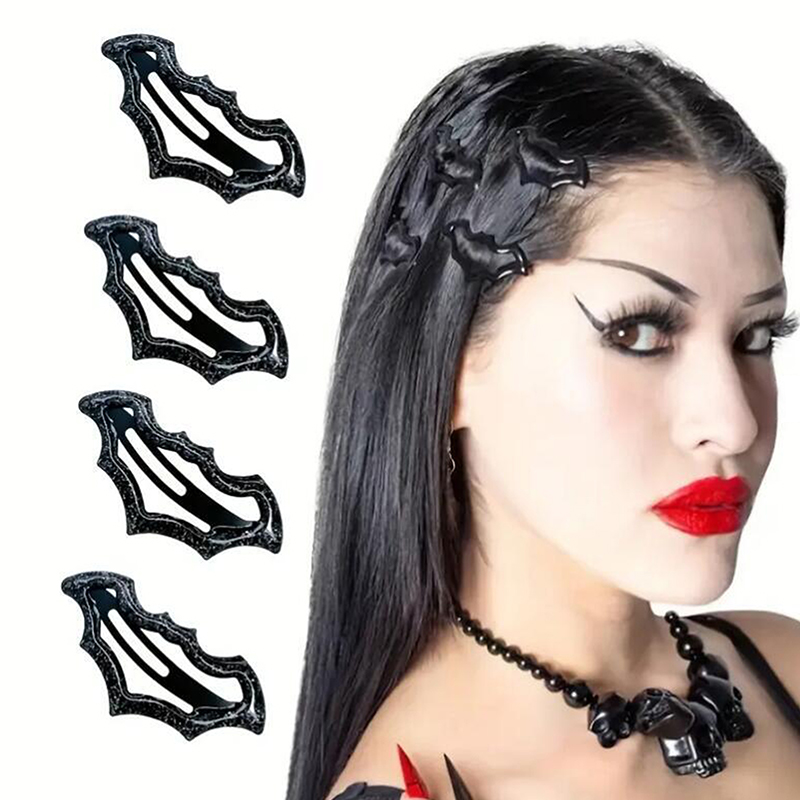 Cosplay Bat Prop - △ 10 個ハロウィンバットヘアピンセットマルチカラーかわいいファッションアクセサリー女性ガールズパーティーヘアスタイリング必需品理想的なギフト