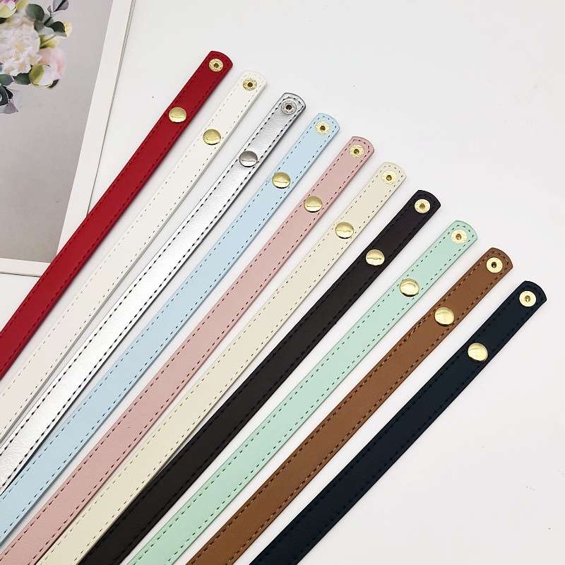 Snap Fastener Set - 2個セット DIYバッグ改造バッグ作成用ハンドルアクセサリー 新スタイル プレス加工PUハンドバッグストラップ スナップボタン シングルショルダー/アンダーアーム