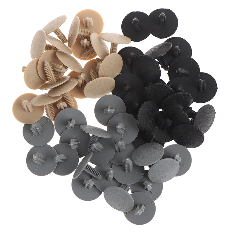 Snap Fastener Set - 20 ピース/セット自動ルーフライナーファスナーリテーナーリベットトリム車の天井カバースナップユニバーサル真新しいグレー/ブラック/ベージュ