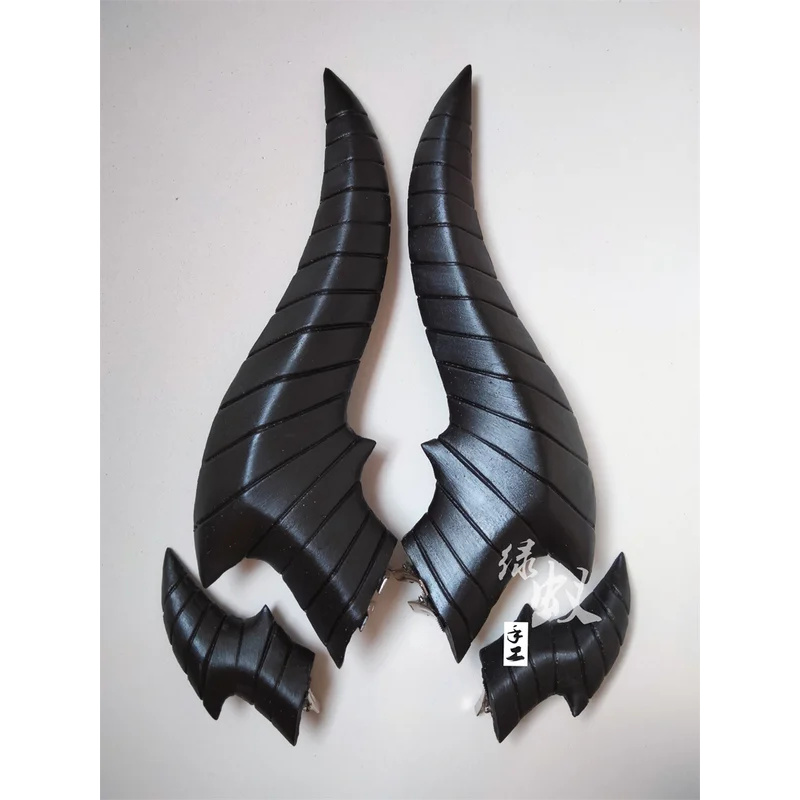 Cosplay Flame Prop - ネネ 2025 1 セットゲームアークナイツリード炎の影コスプレホーンヘッドクリップ帽子ヘアピン小道具