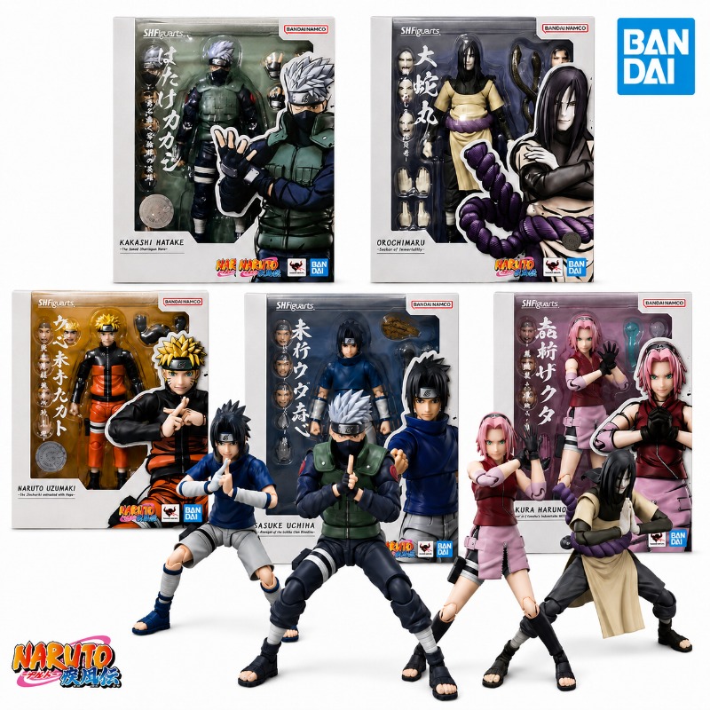 Bandai Tamashii Nations S.H.Figuarts - バンダイ正規品 SHF ナルト うずまきサスケ カカシ サクラ