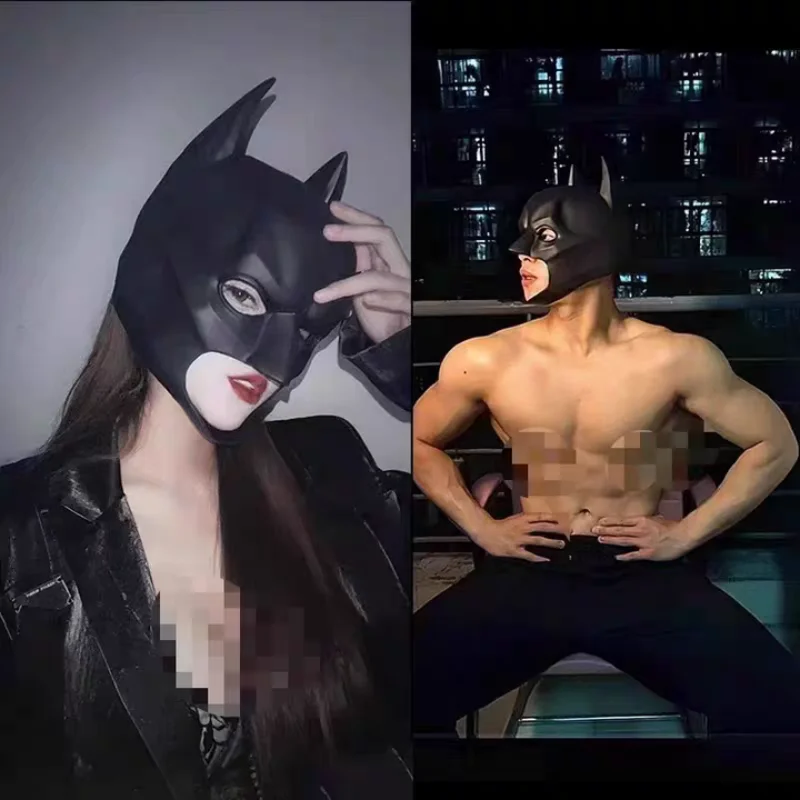 ハロウィン ブラックバットマスク スーパーヒーロー コスプレ - Cosplay Bat Prop のレビューと価格