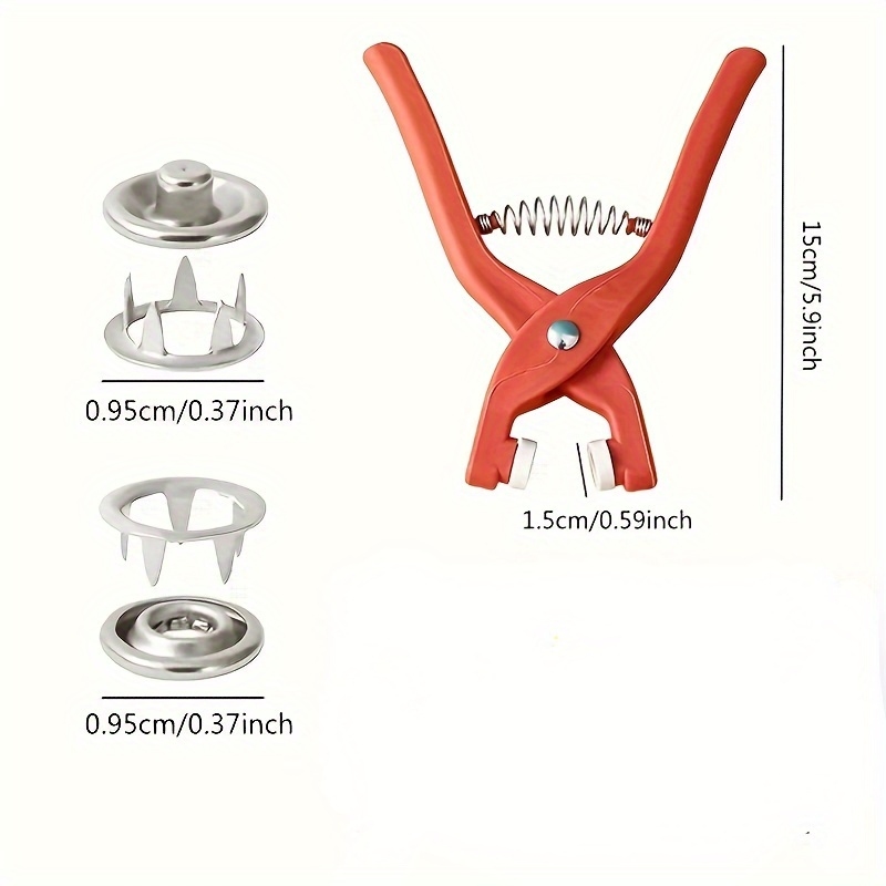 手動式スナップファスナープライヤー50個セット、縫製用、手作 - Snap Fastener Set のレビューと価格