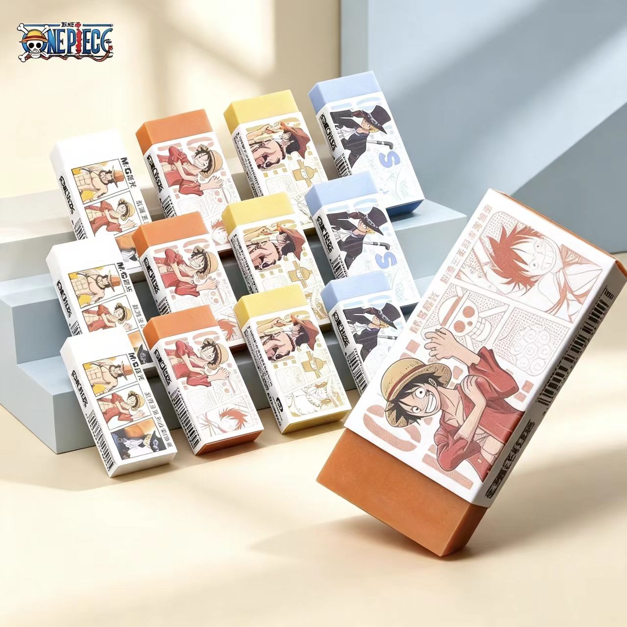 ワンピースをテーマにした美しい4B消しゴム 軽量パステルマカ - Cosplay Prop Designer のレビューと価格