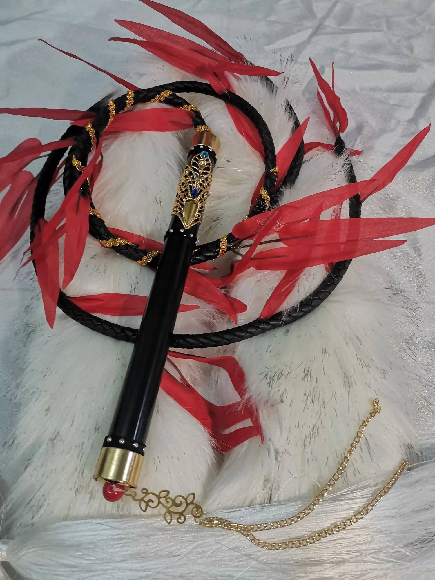 新モランコスプレ幽霊小道具中国小説エルハと彼の白い猫シズン鞭 - Cosplay Props のレビューと価格