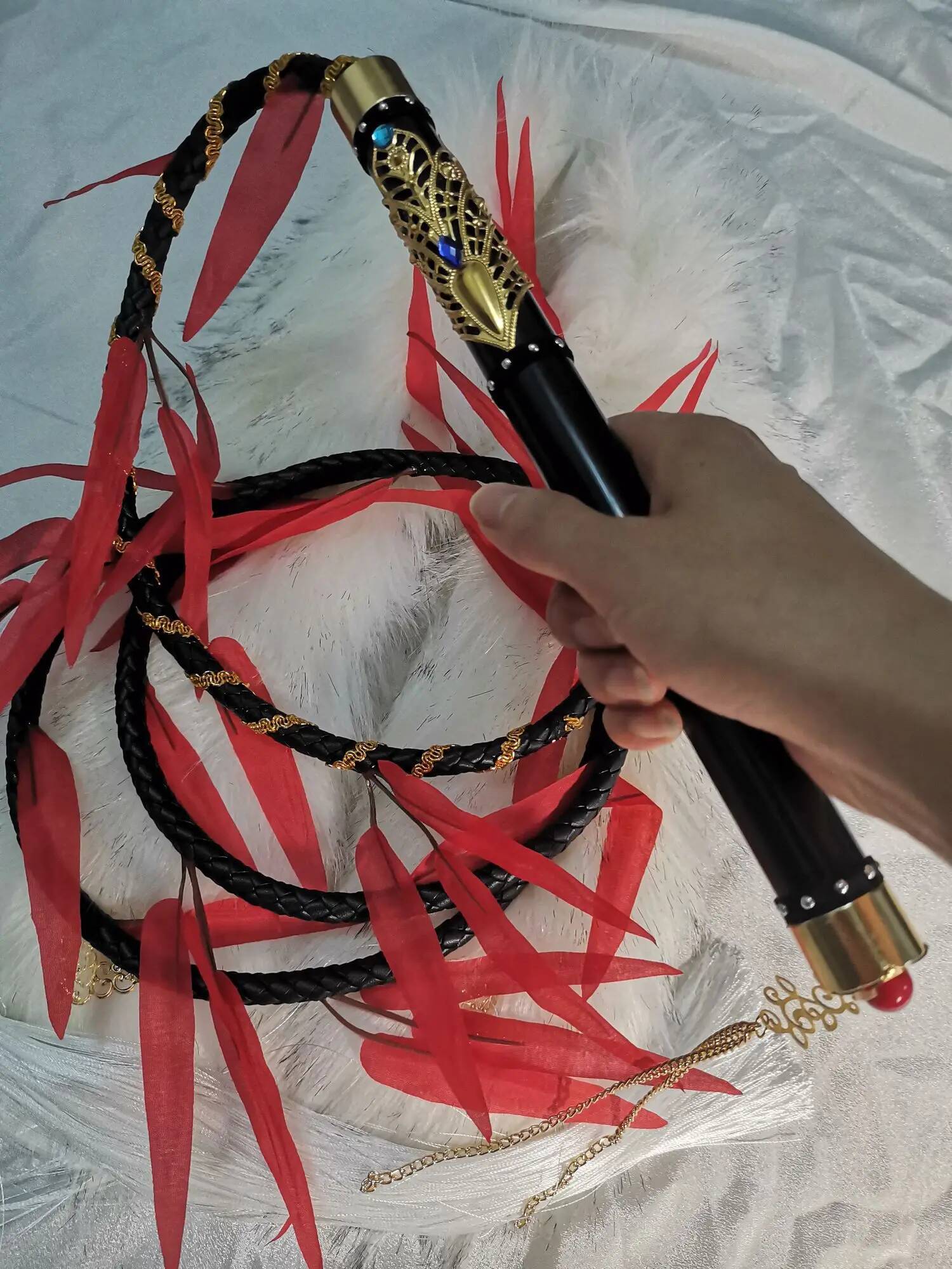 新モランコスプレ幽霊小道具中国小説エルハと彼の白い猫シズン鞭 - Cosplay Props のレビューと価格