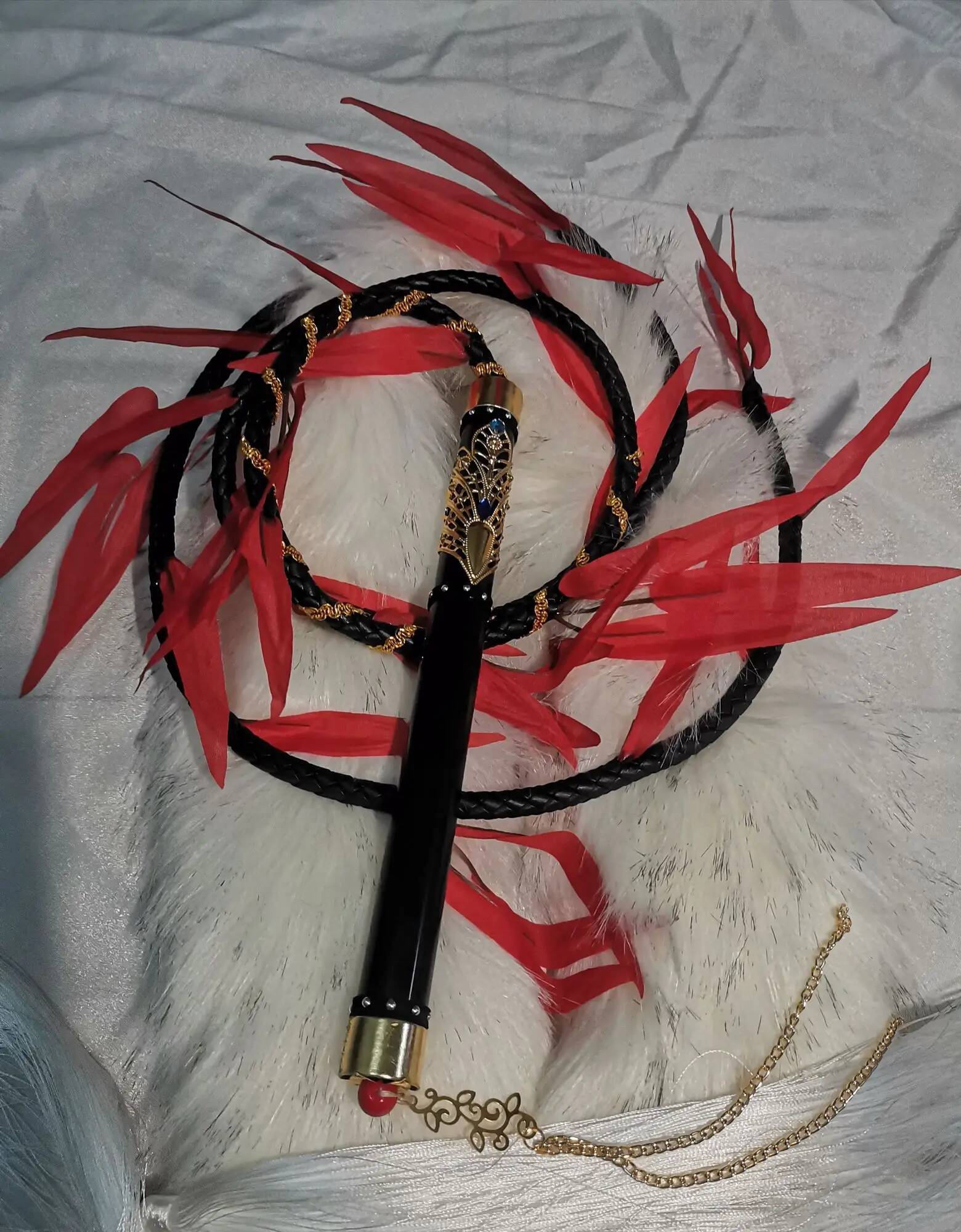 新モランコスプレ幽霊小道具中国小説エルハと彼の白い猫シズン鞭 - Cosplay Props のレビューと価格