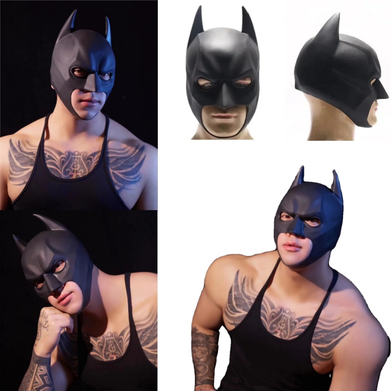ハロウィン ラテックス製コウモリマスク コスプレ用ヘッドギア - Cosplay Bat Prop のレビューと価格