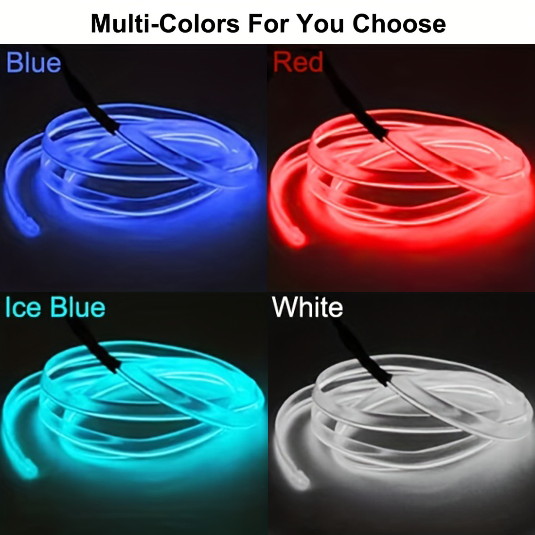 5mネオンLED車内照明ストリップ 5V DIYフレキシブル - Led El Wire のレビューと価格