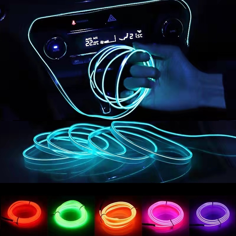 10m/3m/5m ネオンLED車内照明ストリップ オートL - Led El Wire のレビューと価格