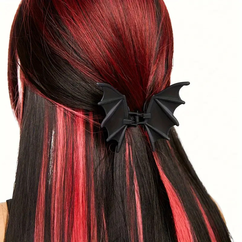 マットブラックバットクロウクリップゴシックパンクヘアクリップ - Cosplay Bat Prop のレビューと価格