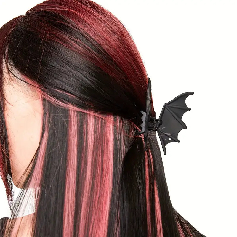 マットブラックバットクロウクリップゴシックパンクヘアクリップ - Cosplay Bat Prop のレビューと価格