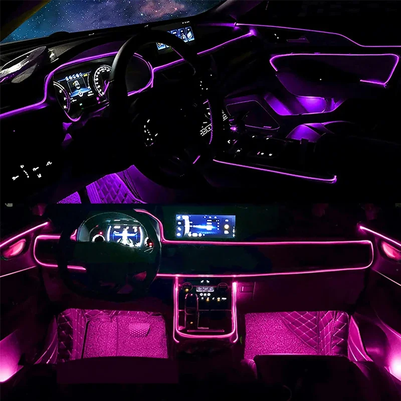 アプリ制御可能なフレキシブルELワイヤーライト、雰囲気照明ス - Led El Wire のレビューと価格