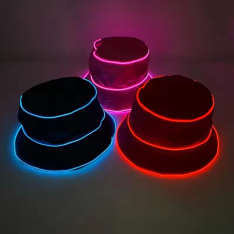単色スタイルビーチLEDキャップ発光フィッシャーマンハットE - Led El Wire のレビューと価格
