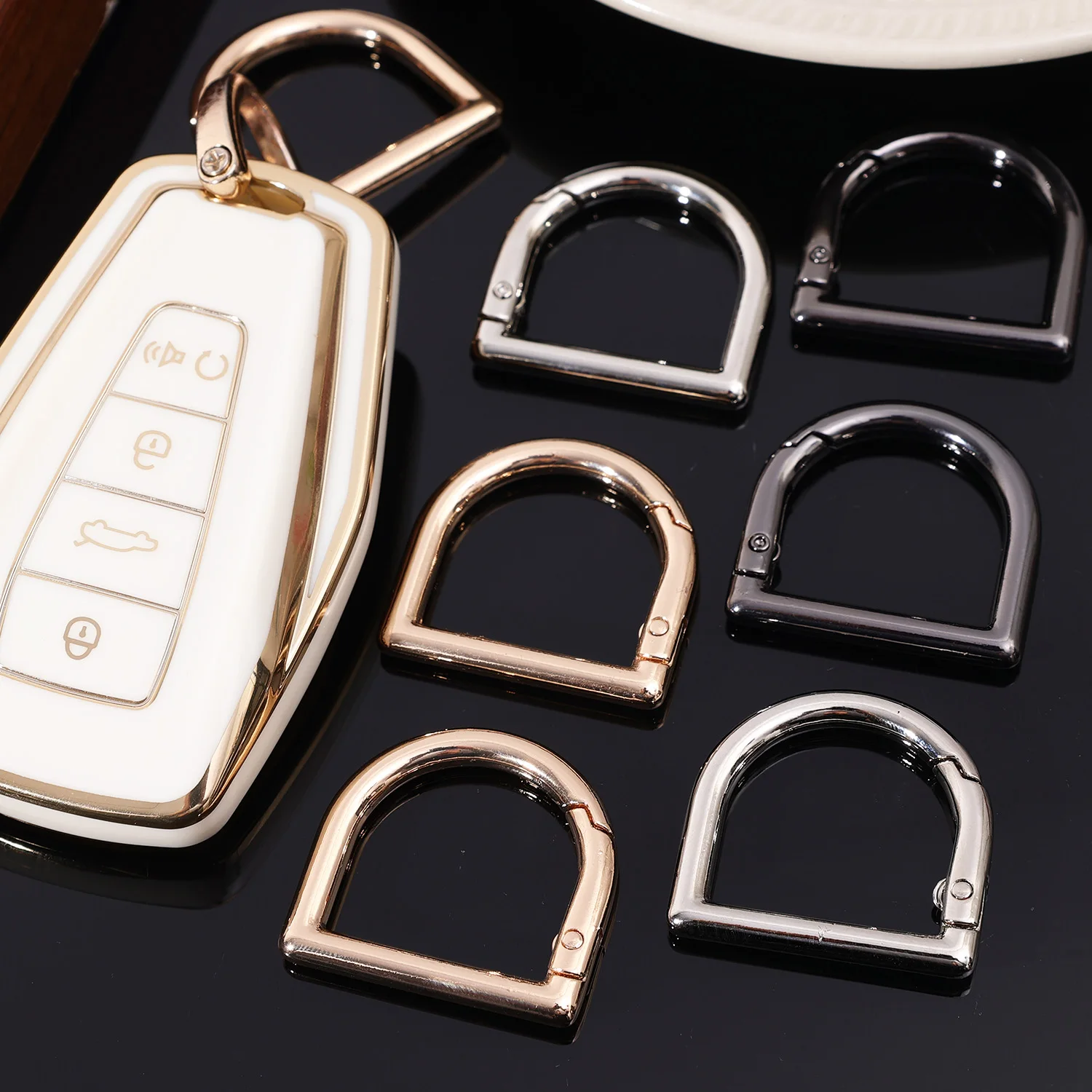 D型スプリングリング開閉式レザーバッグハンドバッグストラップ - D Ring Strap のレビューと価格