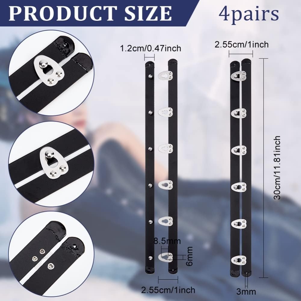 4 ペア 201 ステンレス鋼コルセット バスク スチール骨 - Boning Corset Steel のレビューと価格