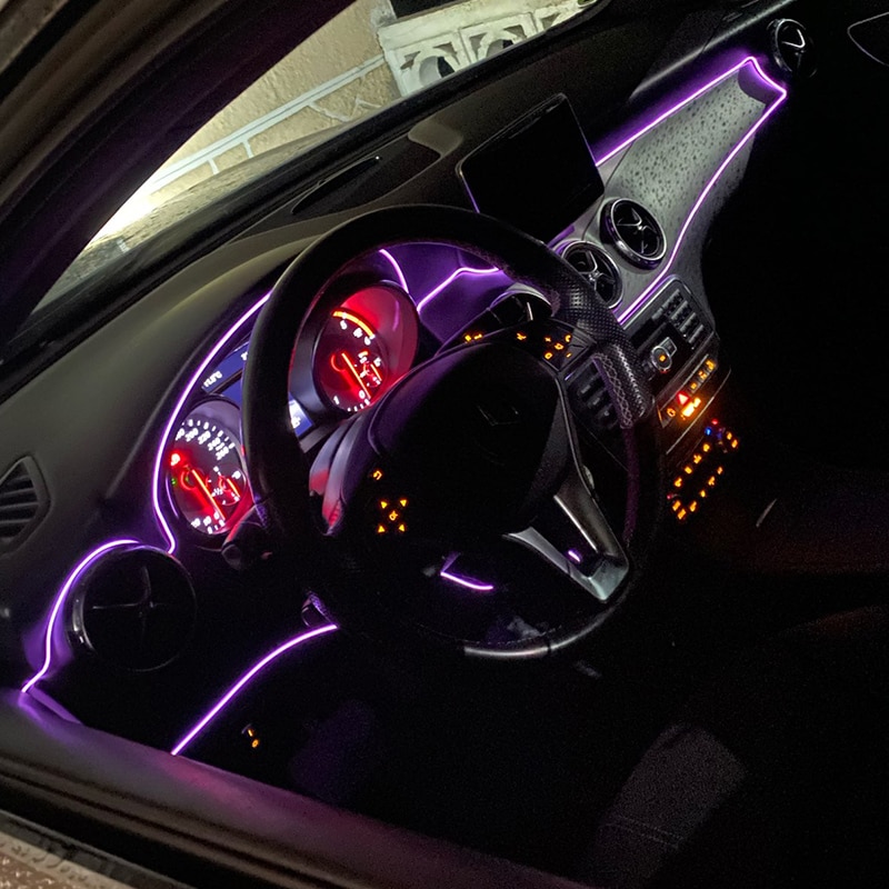 5m車室内雰囲気照明LEDストリップ5v diyフレキシブル - Led El Wire のレビューと価格