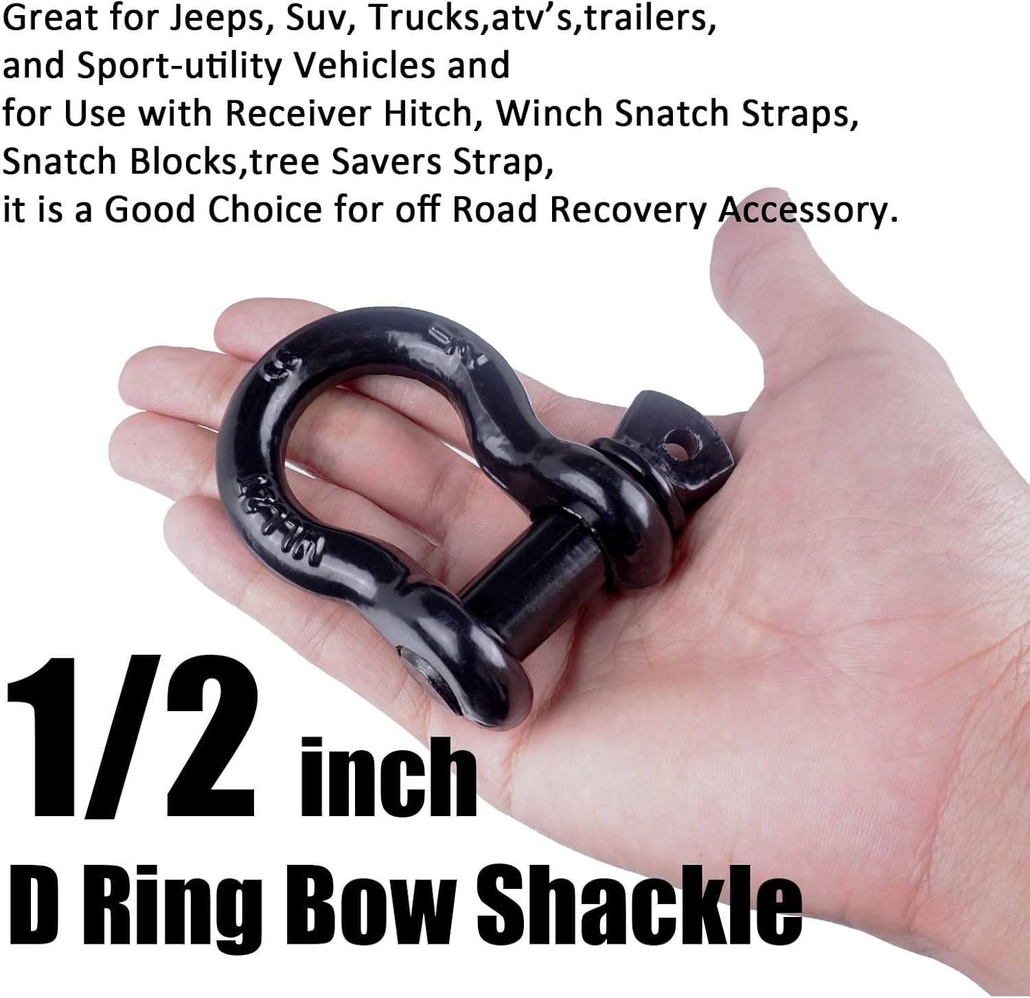 1/2インチDリングシャックル、ボウシャックル（ネジピン付き - D Ring Strap のレビューと価格