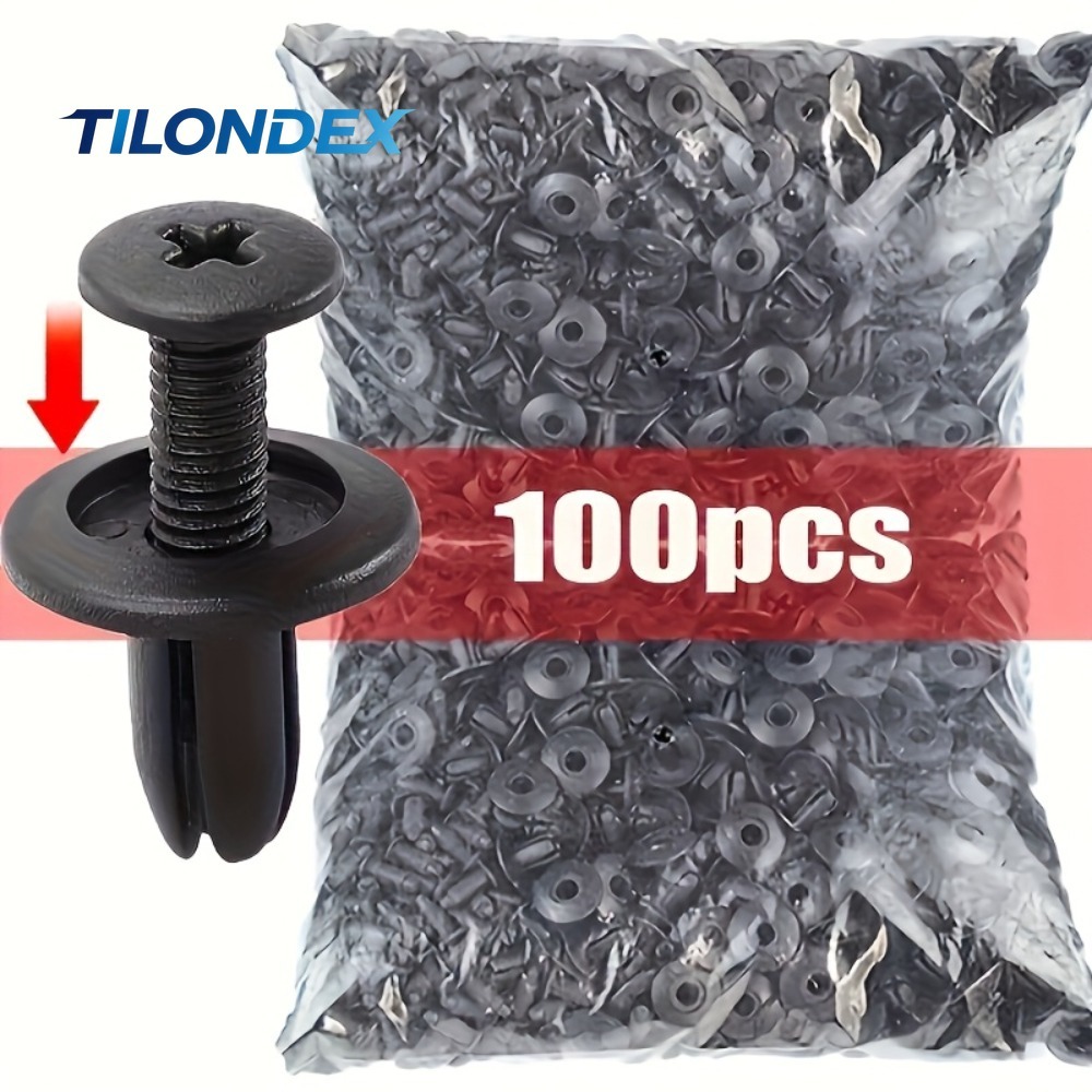 TILONDEX 100個入り 自動車用ファスナークリップセ - Snap Fastener Set のレビューと価格